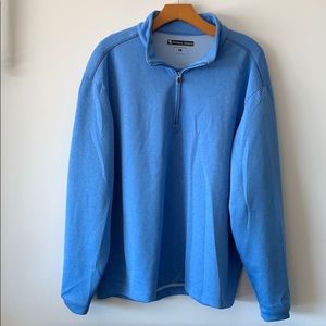 Pebble Beach Blue 1/4 zip Golf Pullover